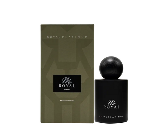 MR Royal – унисекс Eau de Parfum 50 ml, вдъхновен от Marc-Antoine Barrois Ganymede – мандарина, виолетов лист, минерален кожен акорд